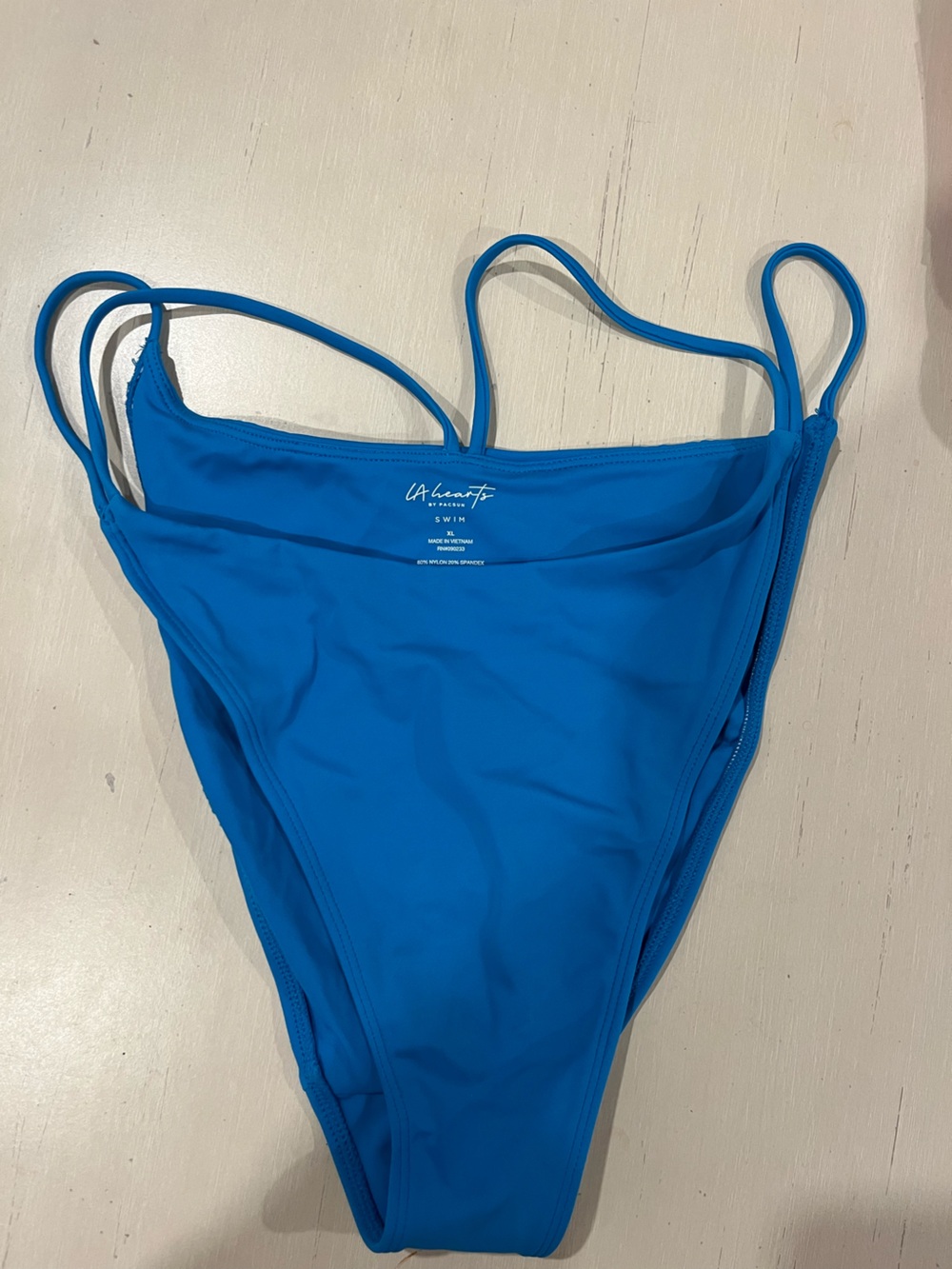 Yoga Bright Blue Strappy bikini bottom Swim